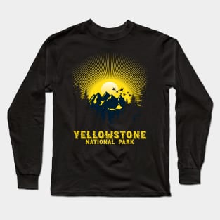 Yellowstone National Park' National Park Gift Long Sleeve T-Shirt